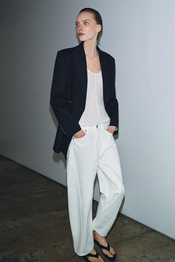 ZW COLLECTION ANKLE RELAXED MID-RISE JEANS from Zara - $59.90