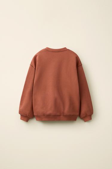 PLAIN SWEATSHIRT CREATED BY CARAMEL LONDON X ZARA - Brick by Zara - Image 1