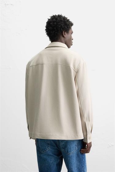 SURCHEMISE STRUCTURÉE CONFORT - Beige de Zara - Image 2