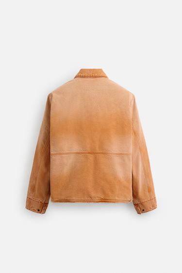 FADED JACKET WITH POCKETS - Orange by Zara - Image 7
