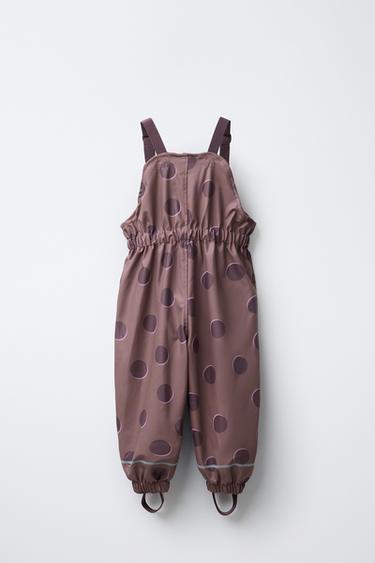 SALOPETTE EFFET GOMME À POIS RÉSISTANTE À L'EAU - Mauve poudré de Zara - Image 1