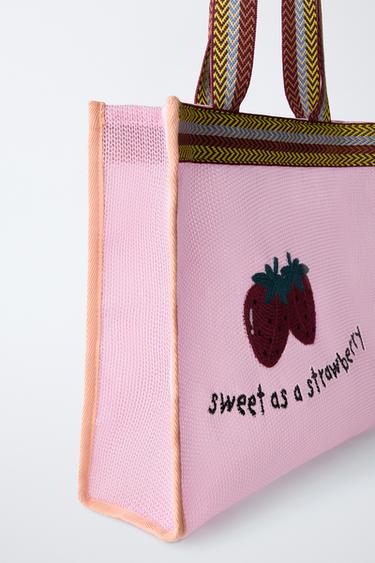 STRAWBERRY TOTE BAG - Pink by Zara - Image 2