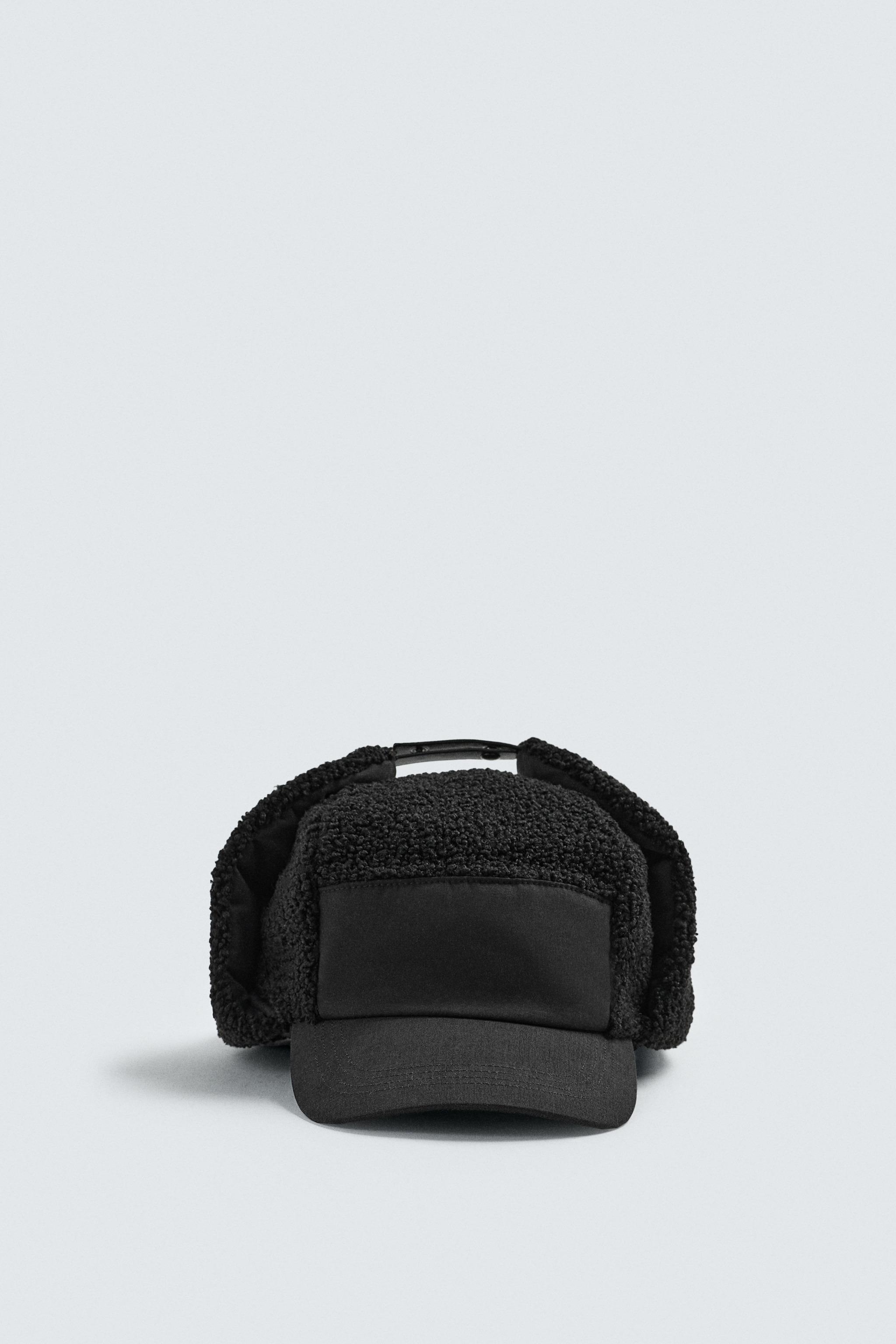 TECHNICAL CAP WITH COMBINED EARFLAPS - Black | ZARA United States