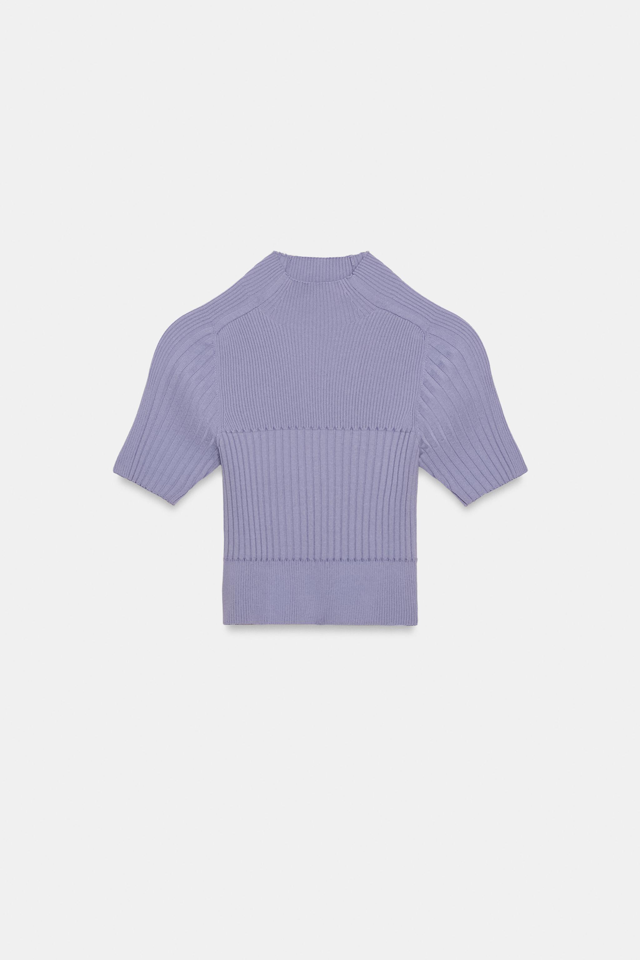 RIB KNIT CROP TOP