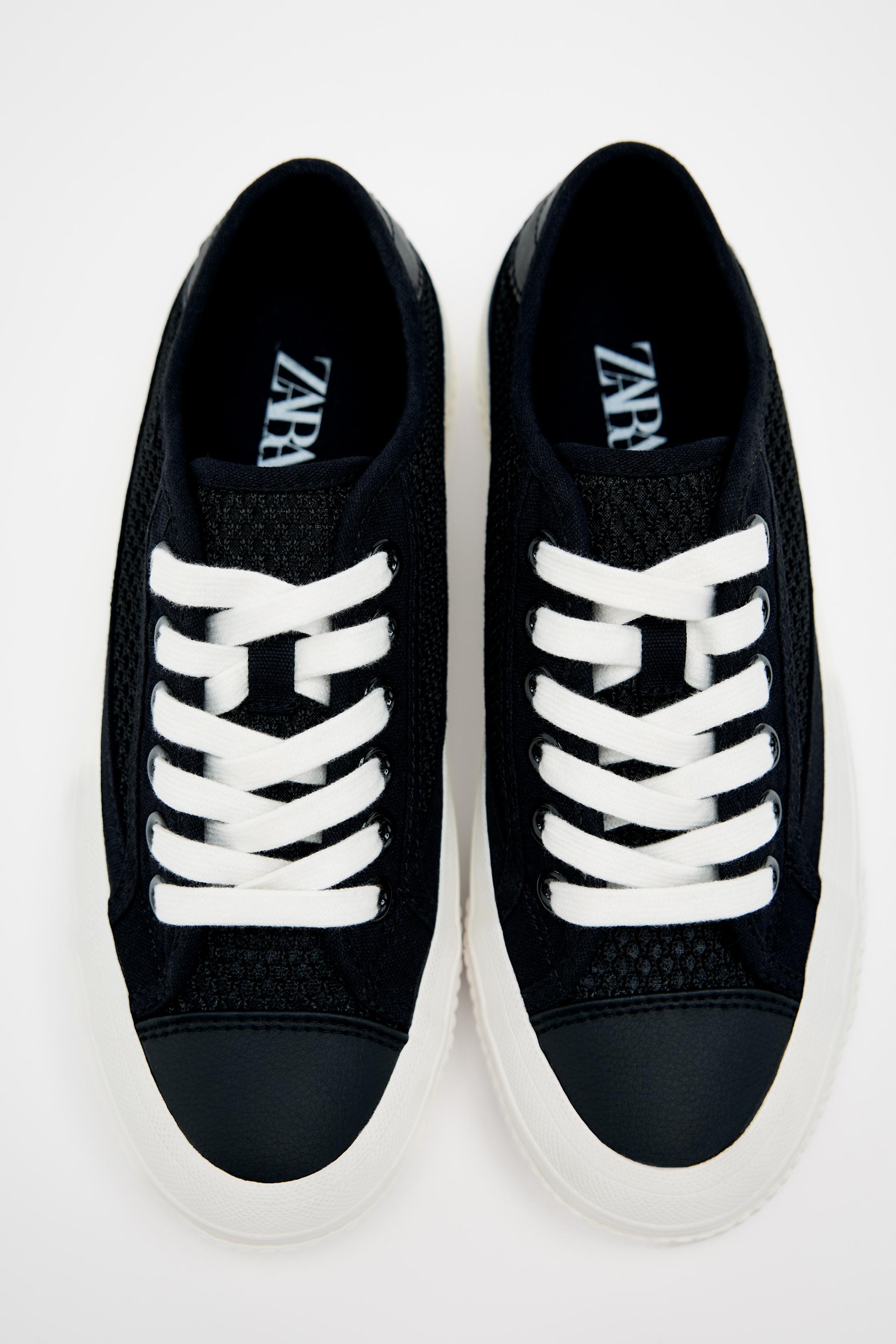 Tenis preto zara feminino shops