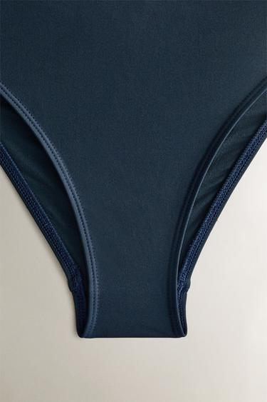 BAS DE BIKINI PLAGE UNI - Bleu marine de Zara - Image 2