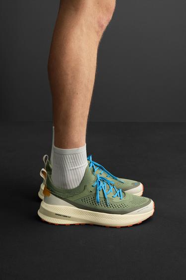 Zara RUNNING SNEAKERS - Green - Image 0