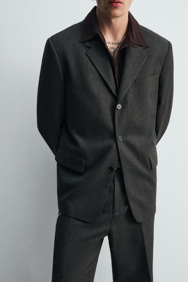 LIMITED EDITION TEXTURED BLAZER - Greenish by Zara - Image 4