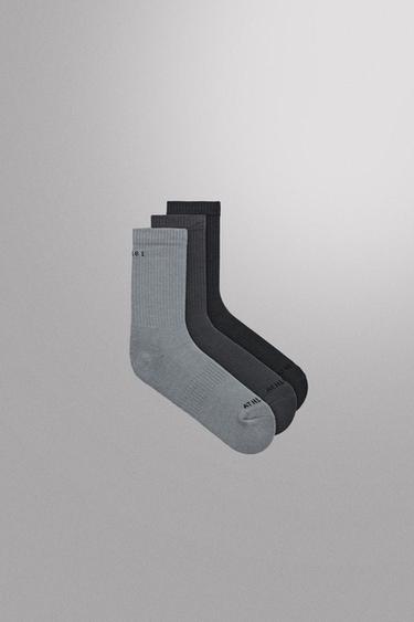 3-PACK BASIC TRAINING SOCKS - Blue by Zara