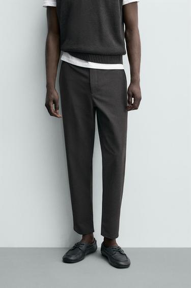 PANTALÓN CHINO ESTRUCTURA CONFORT - Marrón vigoré de Zara