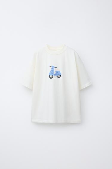 MAGLIETTA STAMPA MOTO - Bianco di Zara