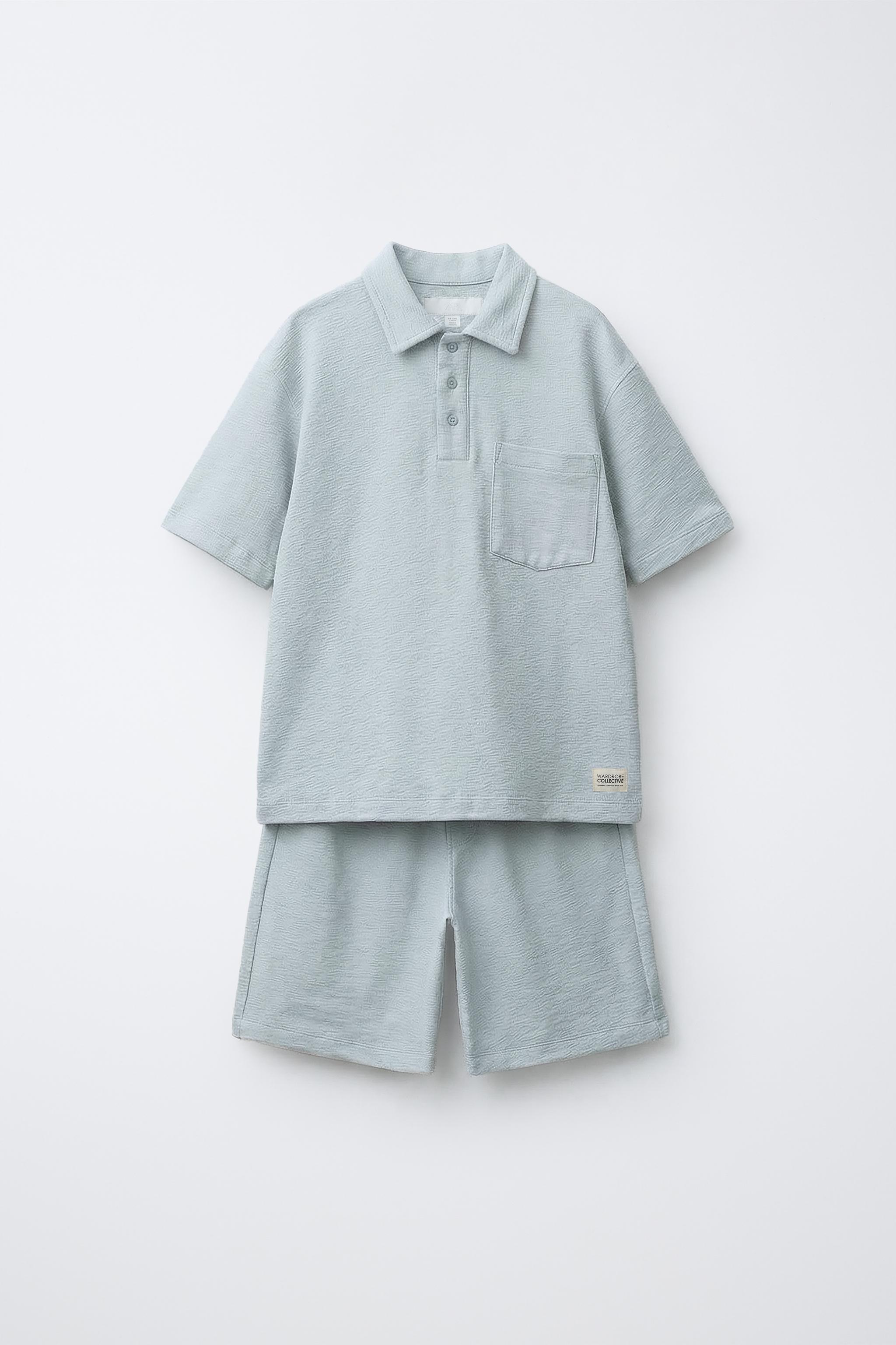 RUSTIC POLO AND BERMUDA SET WITH LABEL