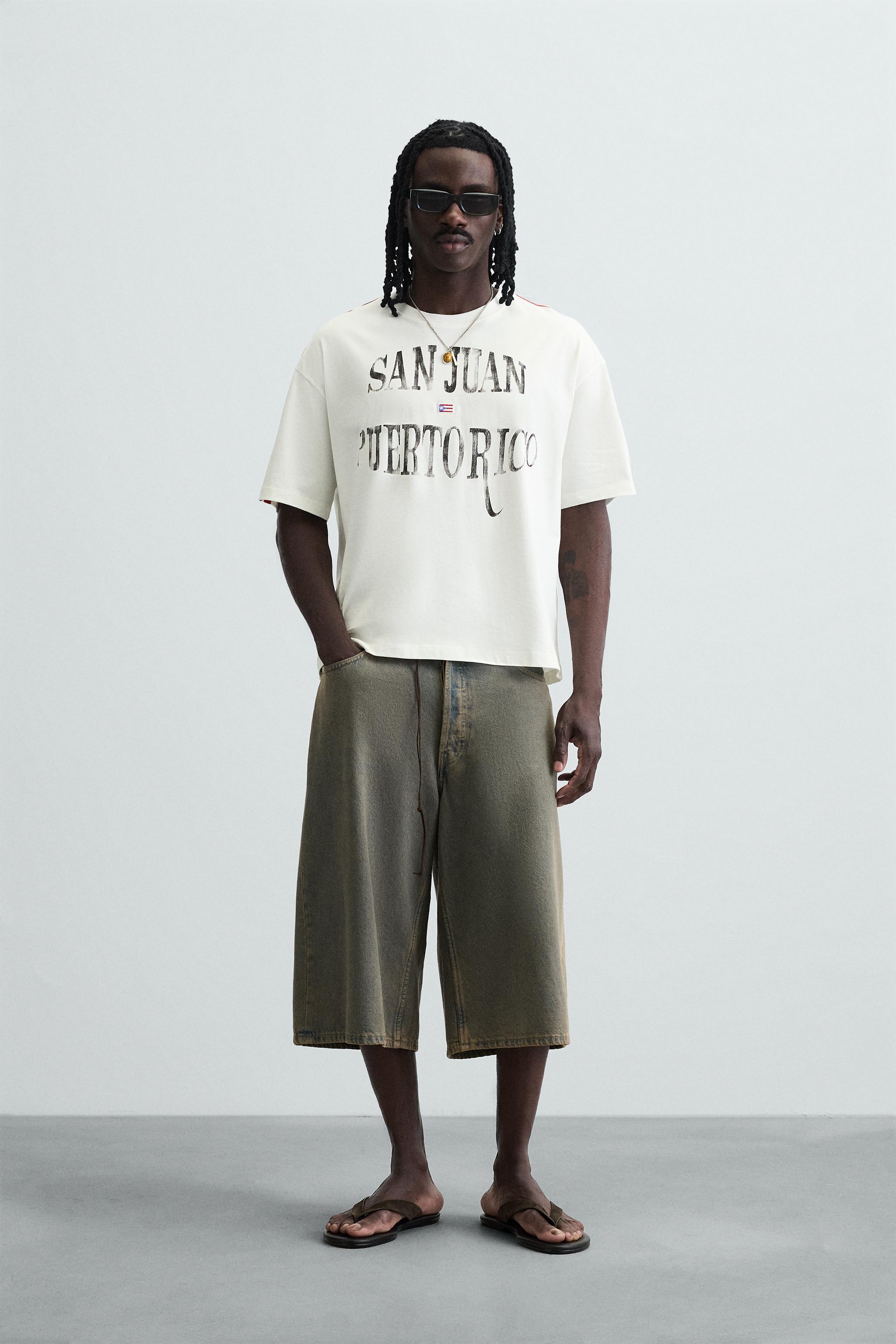 FLAG EMBROIDERED T-SHIRT