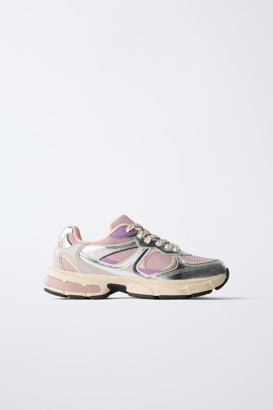 MESH TRAINERS - Lilac by Zara - Image 0