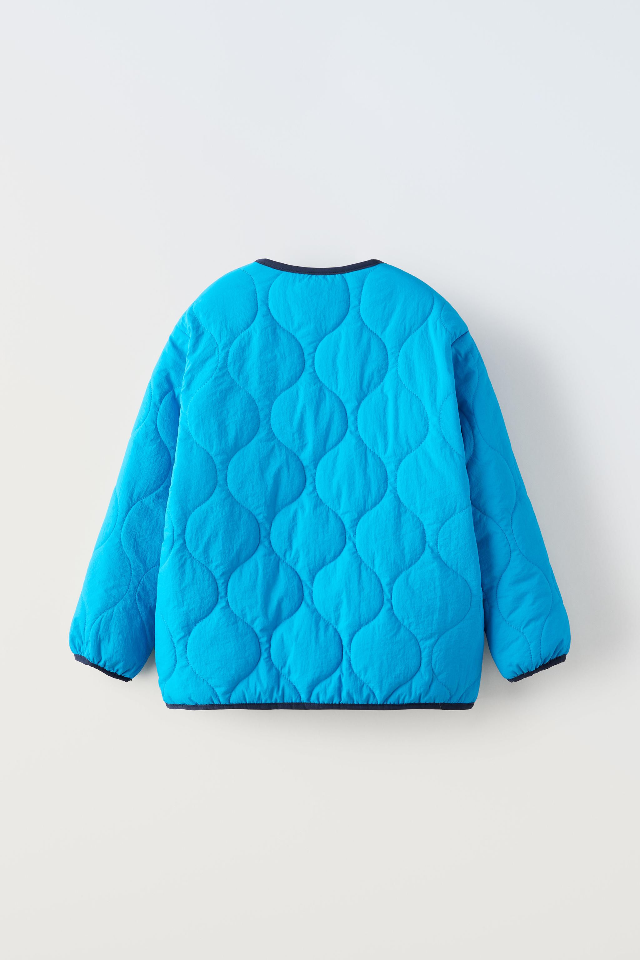 PIPED PADDED JACKET - Blue | ZARA Canada