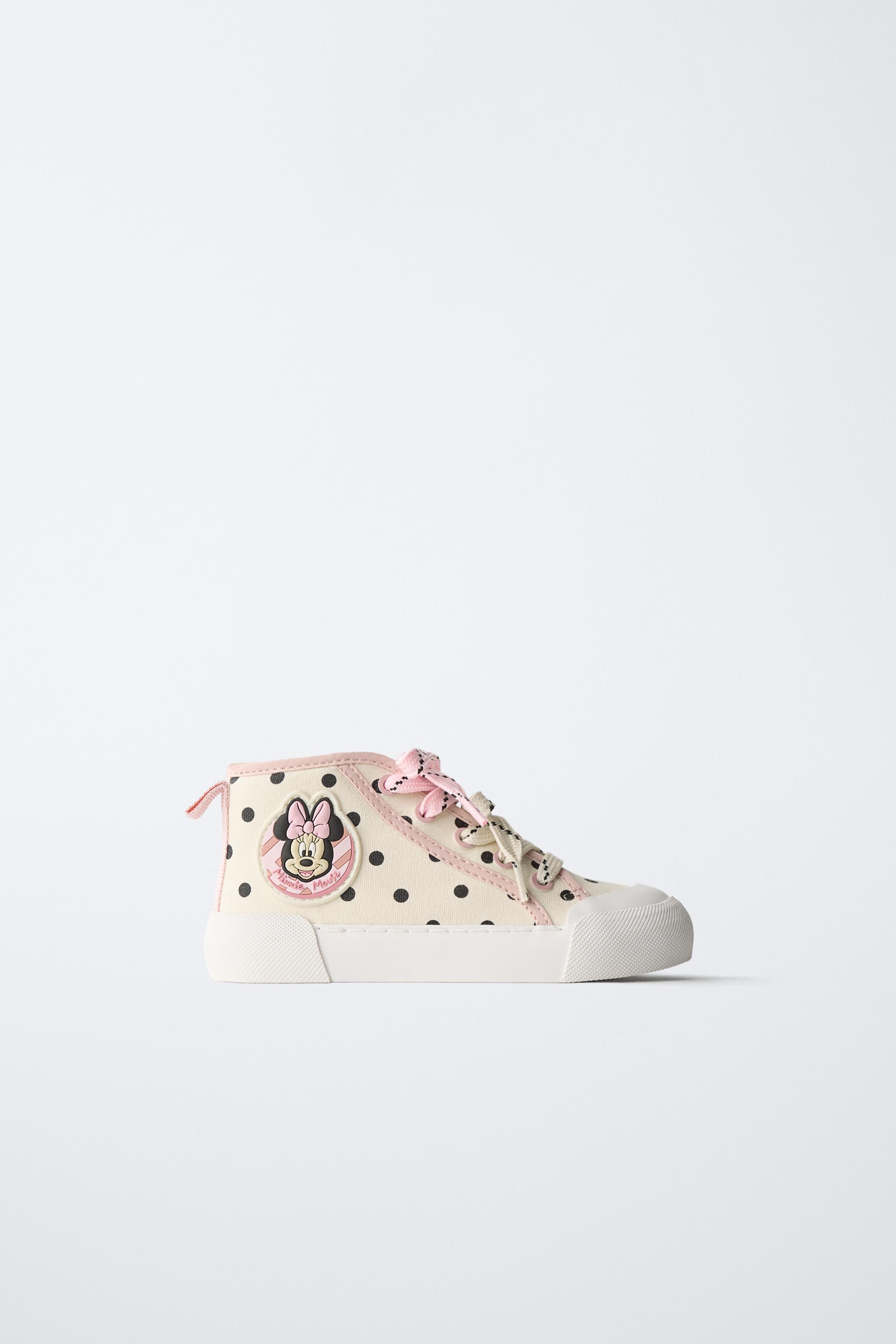 MINNIE MOUSE © DISNEY HIGH-TOP SNEAKERS - White | ZARA Turkey
