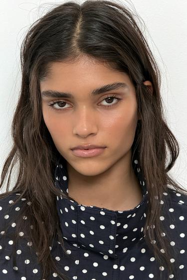 VESTE MATELASSÉE À POIS - Bleu / Blanc de Zara - Image 3