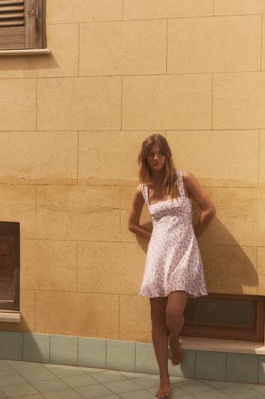 SHORT SATIN DRESS - Lavender by Zara - Image 0