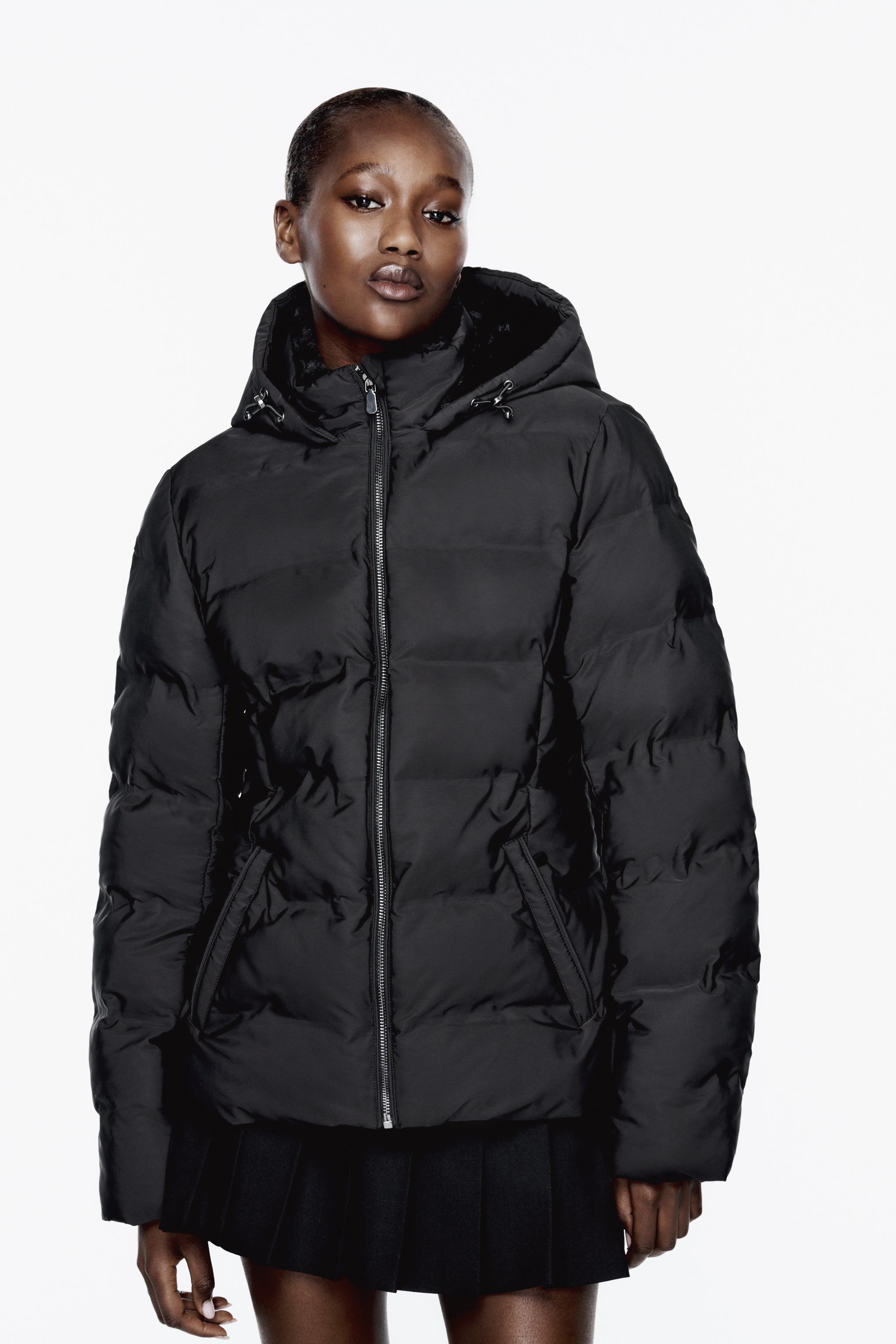 Zara water shop resistant quilted parka