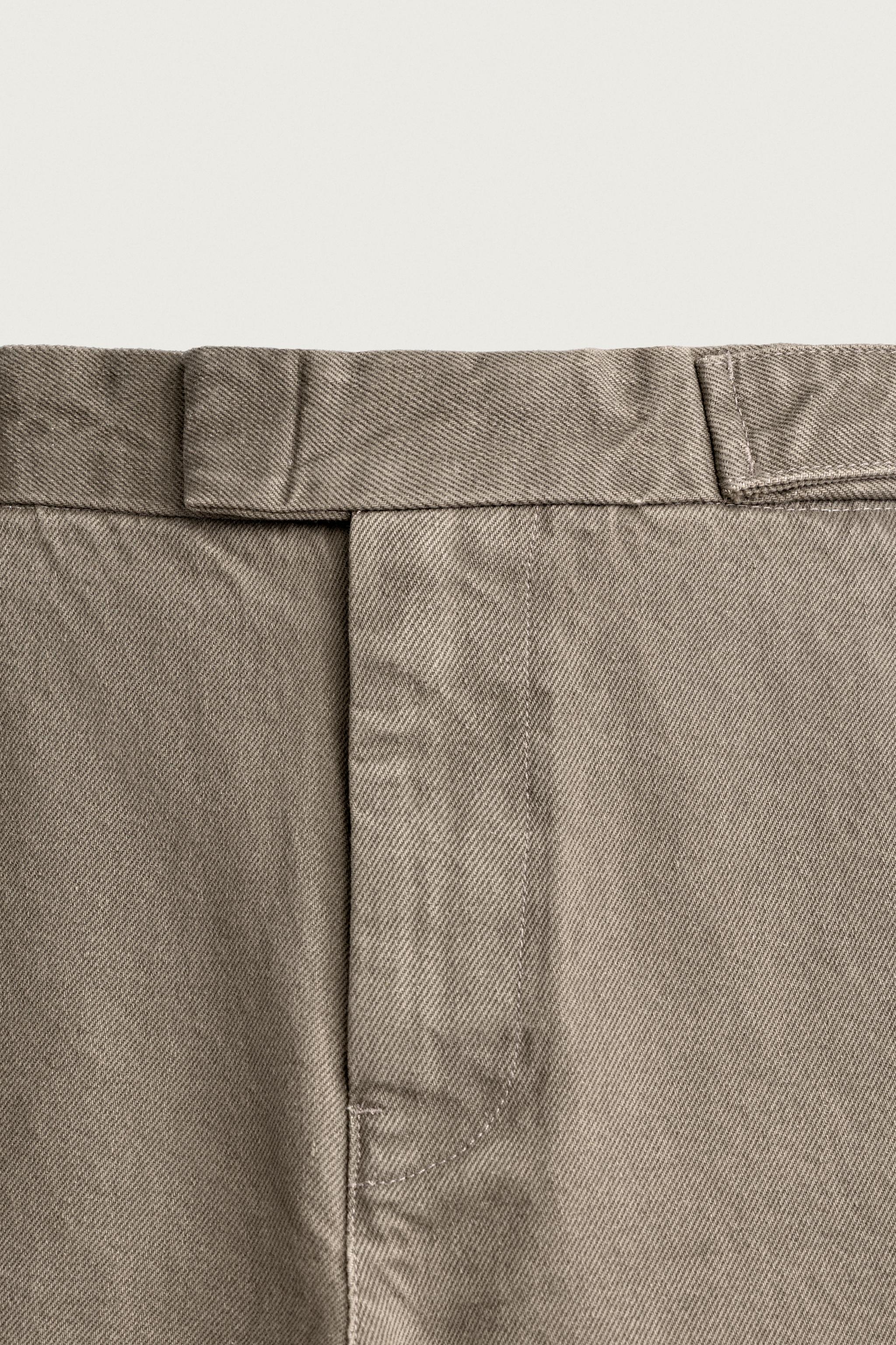 STRAIGHT-FIT CHINO PANTS WITH TABS