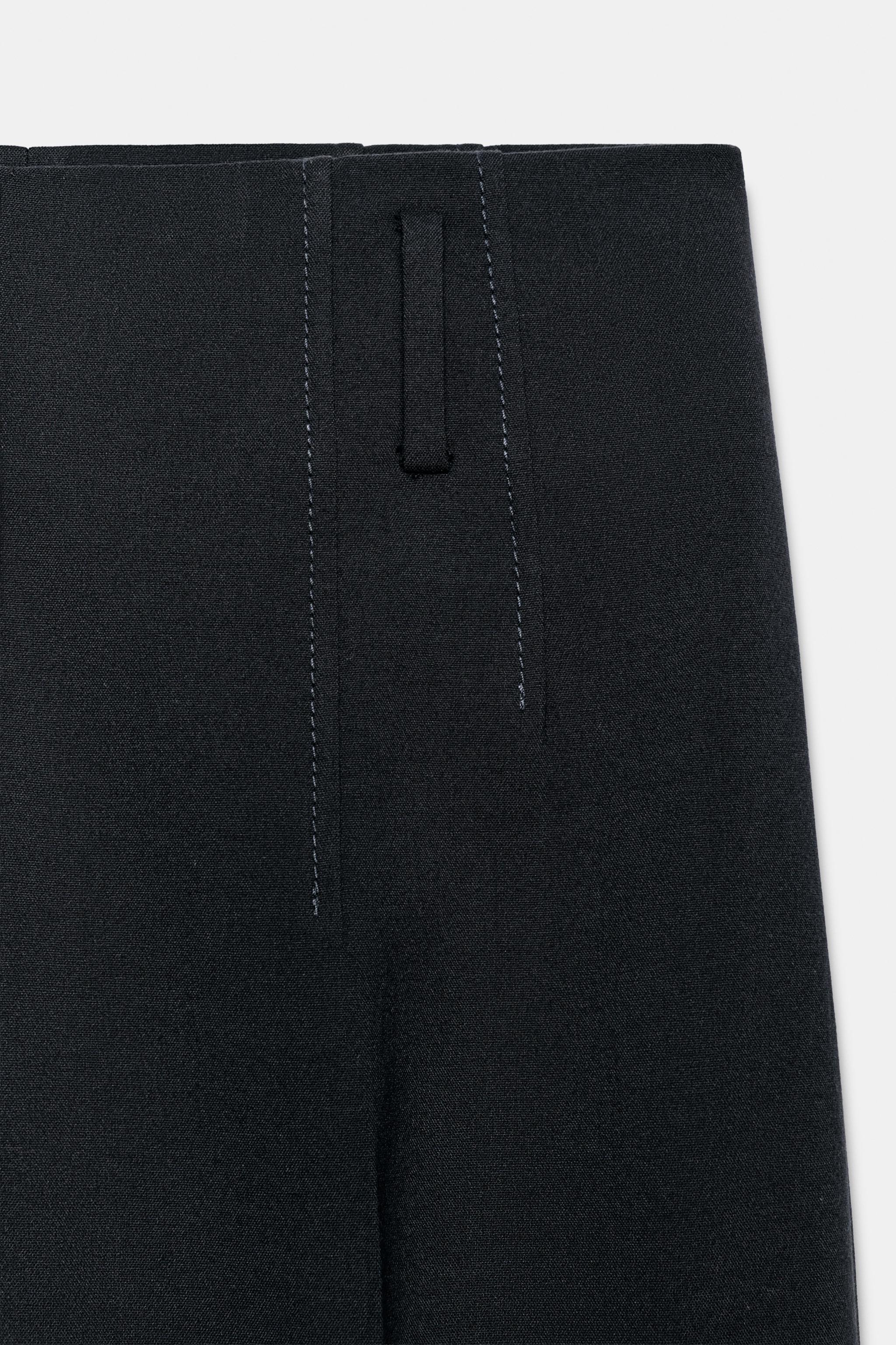 HIGH-WAISTED WOOL PANTS ZW COLLECTION