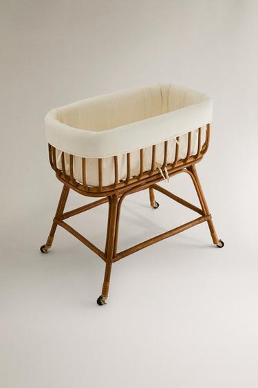 RATTAN MINI COT - Light beige by Zara - Image 1