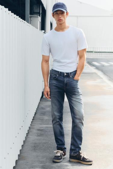 BASIC SLIM FIT JEANS - Blue by Zara