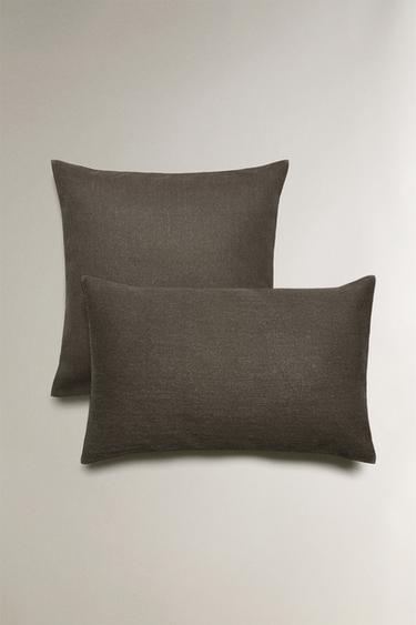 PLAIN CUSHION COVER - Khaki by Zara - Image 0