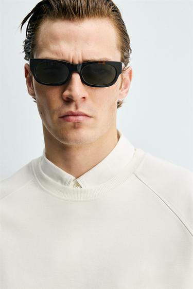 ФУТБОЛКА ИЗ ТКАНИ ИНТЕРЛОК С КАНТОМ — БЕЛЫЙ от Zara