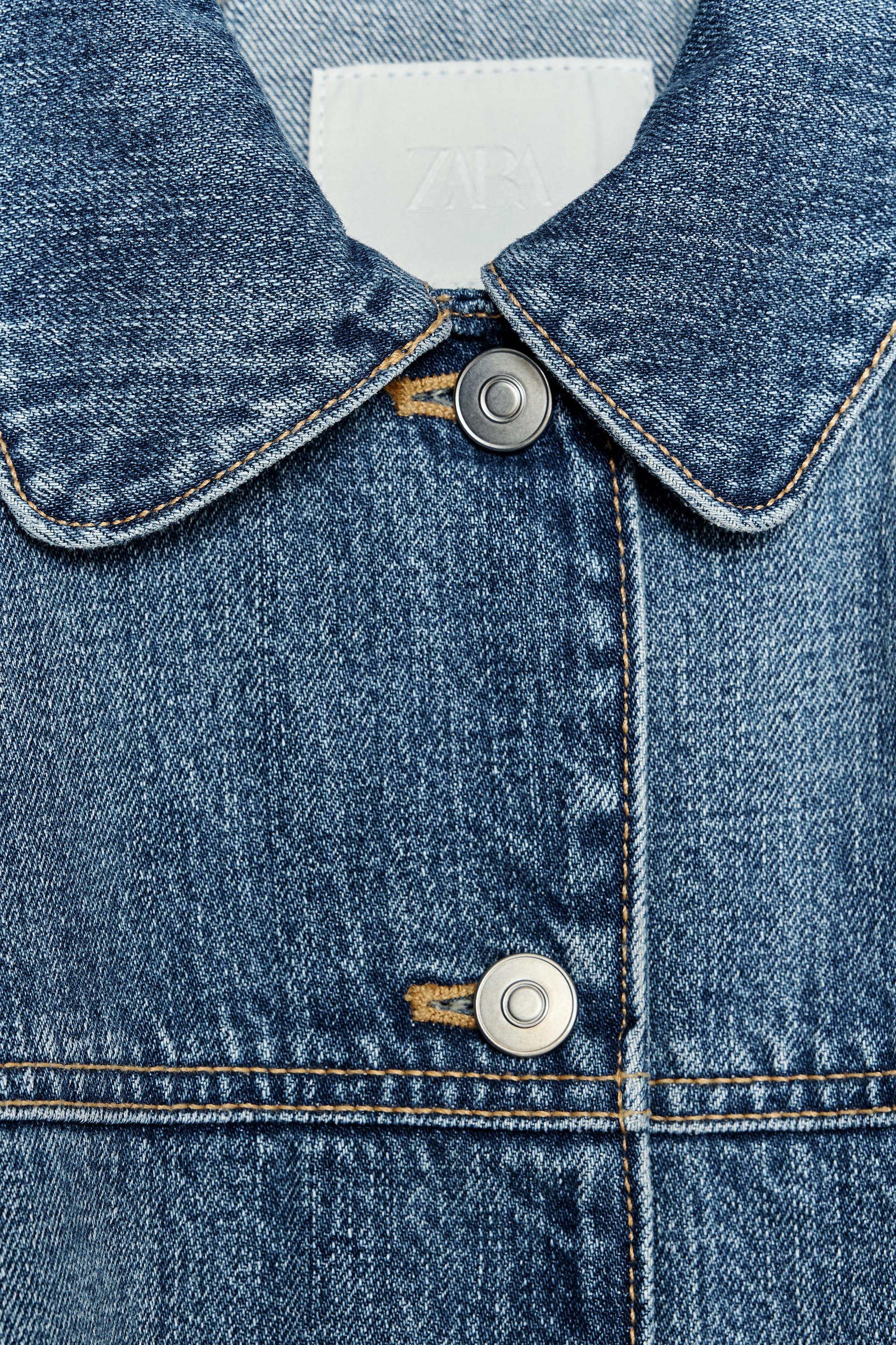 ZARA TRFデニムケープジャケット M新品タグ付き
