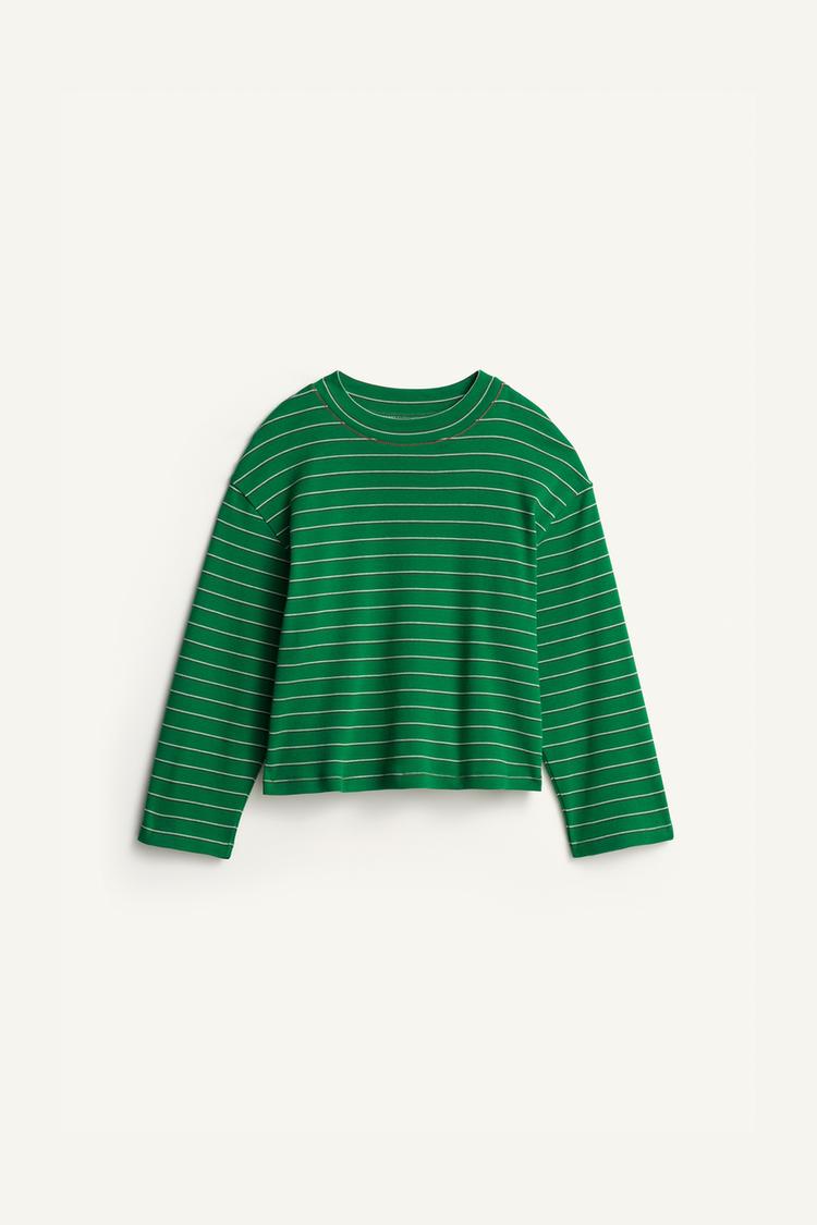 Camiseta rayas pespunte limited edition
