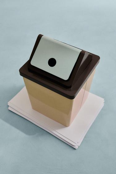 CHILDREN'S RECTANGULAR IRON WASTEPAPER BASKET - Multicoloured by Zara