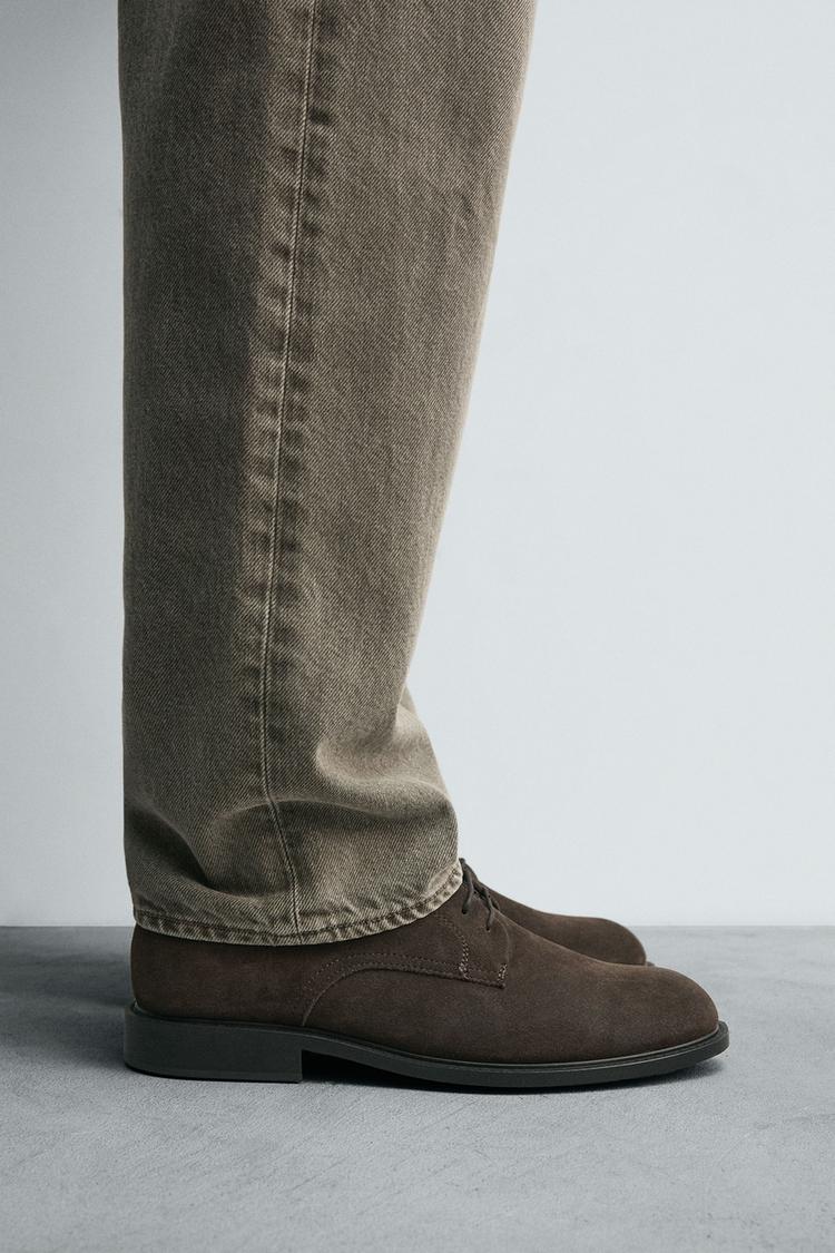 ZAPATO PIEL VESTIR Marrón ZARA España