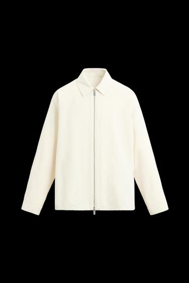 SOBRECAMISA TÉCNICA CREMALLERA - Crudo de Zara - Imagen 0