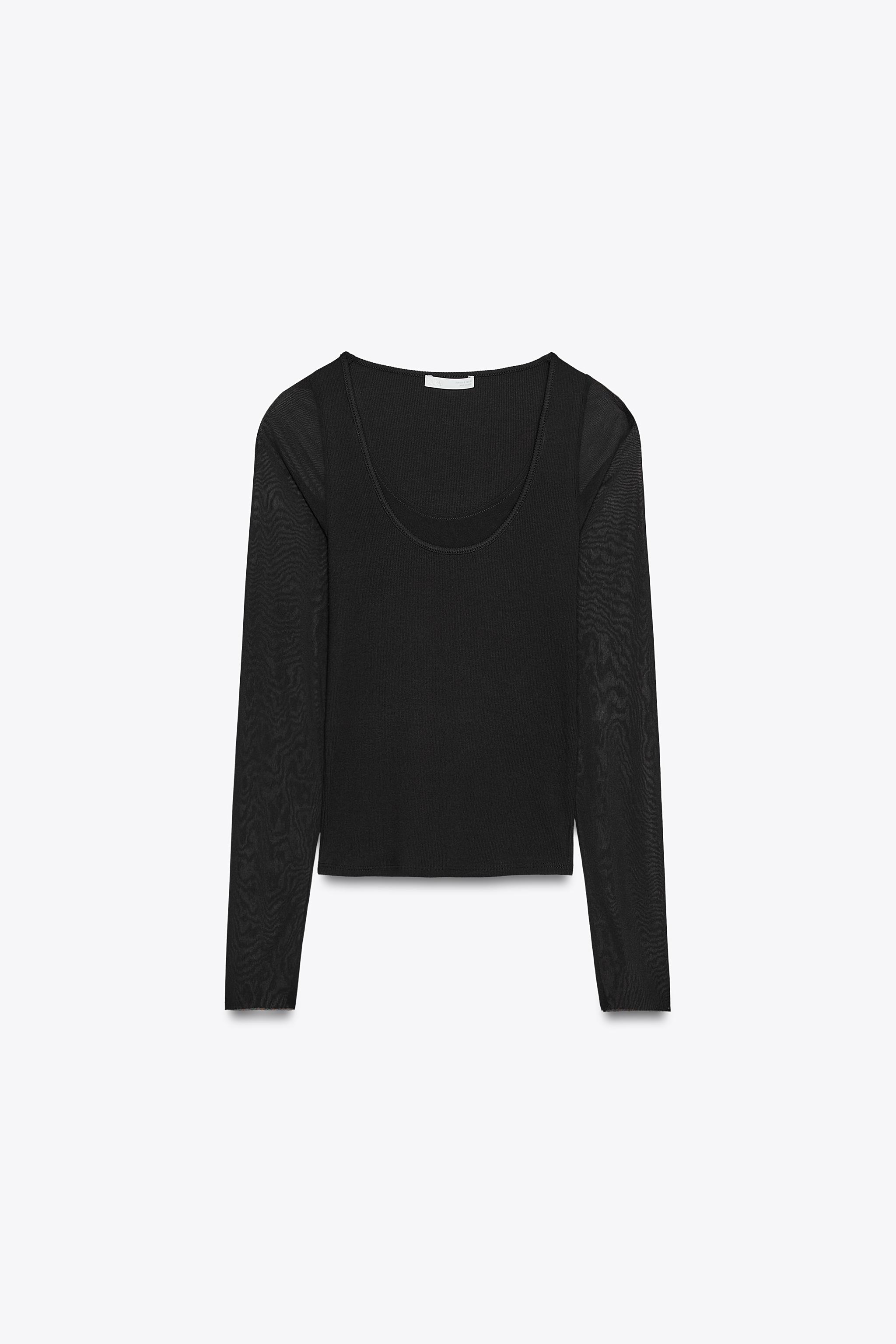 新品☆Sheer T-shirts★ブラック Sheer T-shirt - Black | COOSH