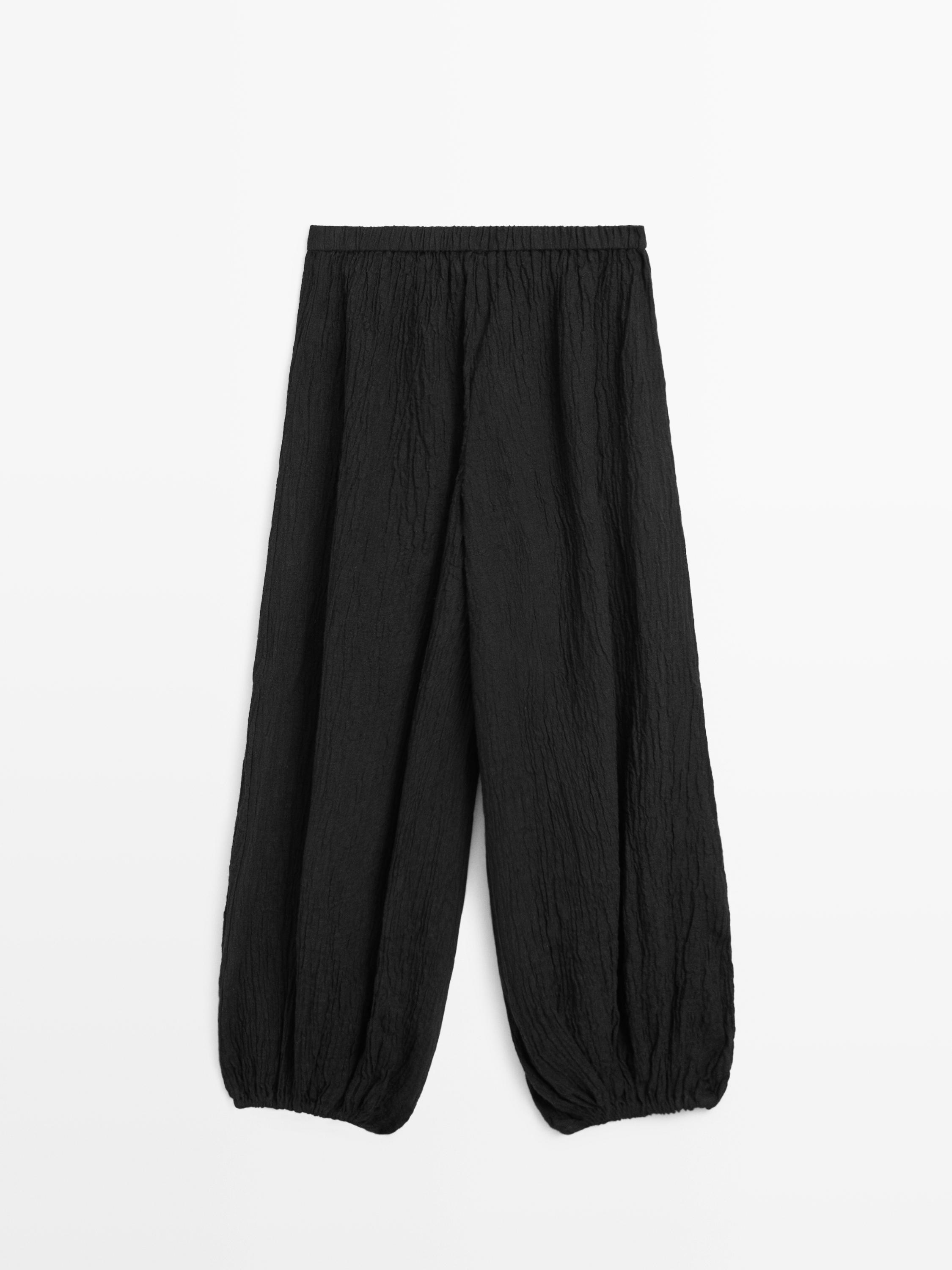 Pantalon bouffant en lin