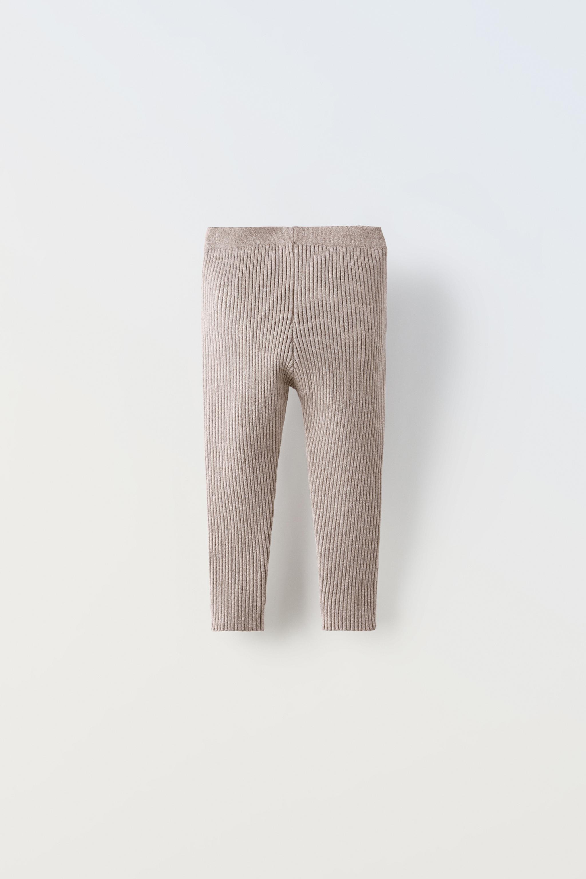 Leggings beige zara best sale