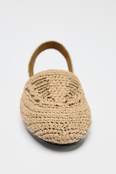 BRAIDED SLINGBACK SHOES - Beige by Zara - Image 3
