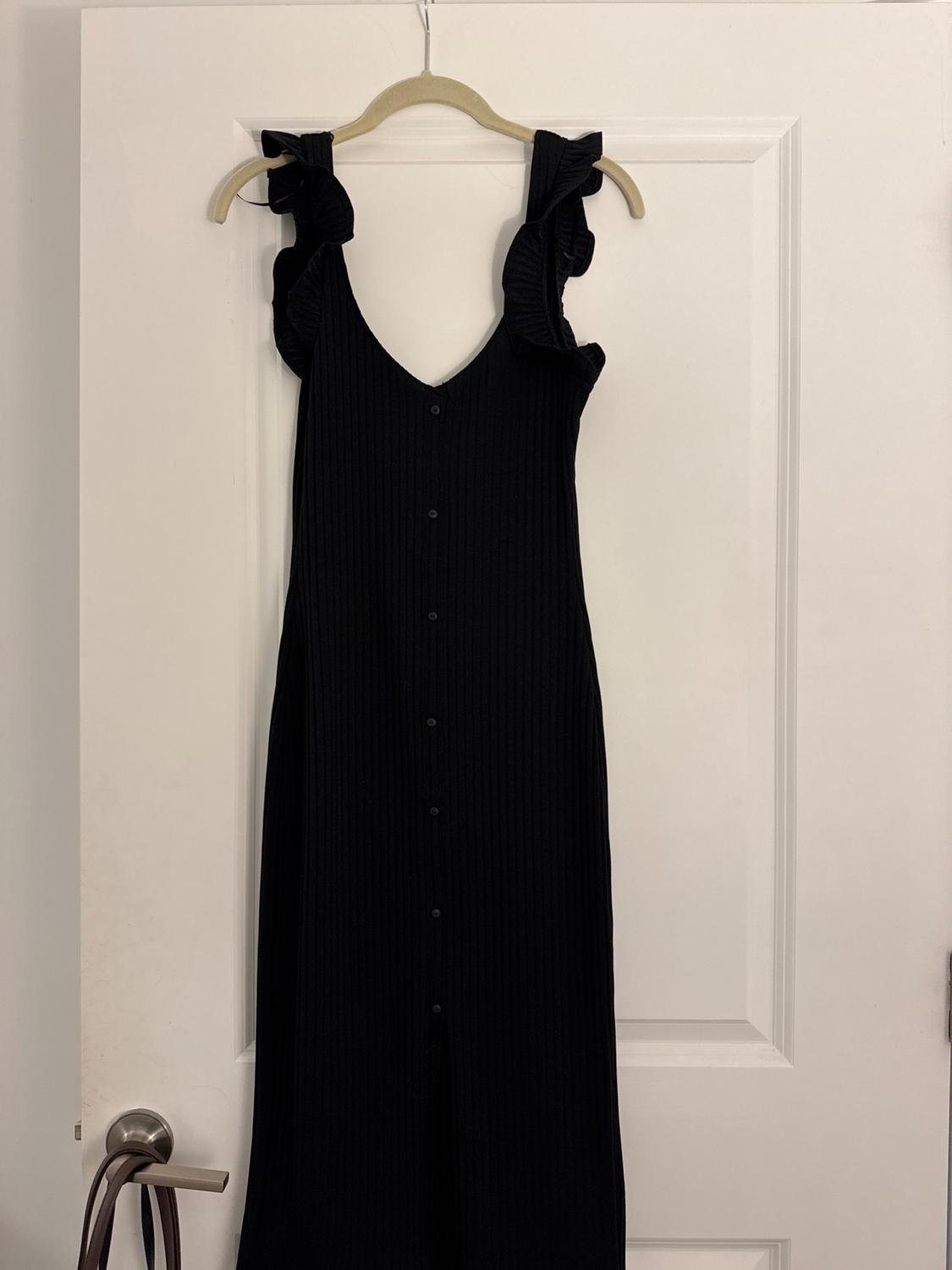 VESTIDO RIB BOTONES