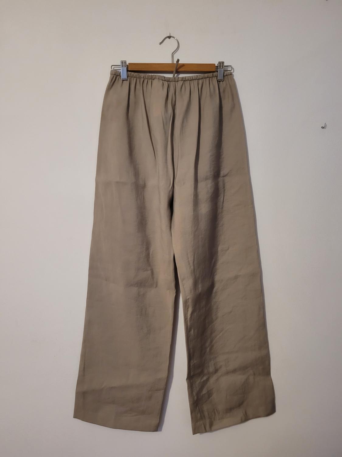 ZW COLLECTION FLOWING PYJAMA-STYLE TROUSERS - Image 2