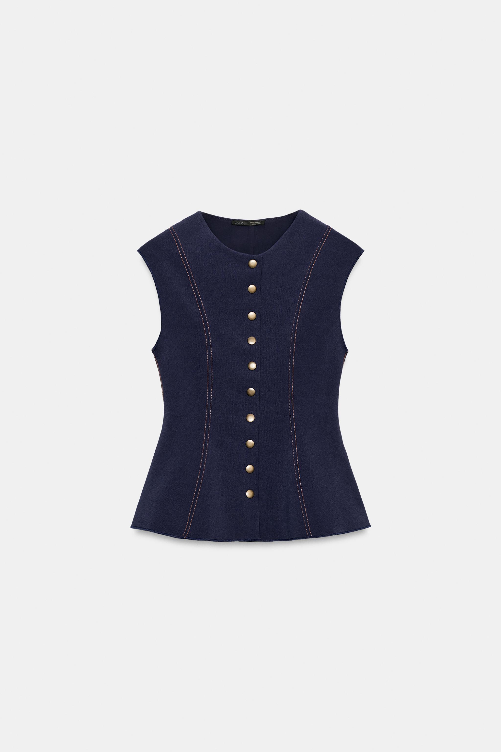 GILET SURPIQÛRES CONTRASTE