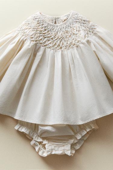 ENSEMBLE BÉBÉ NID D’ABEILLE ENFANT - Crème de Zara - Image 5