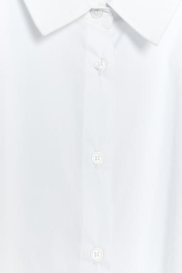 DOUBLE-LAYER POPLIN SHIRT - White by Zara - Image 8