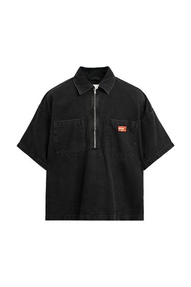 CAMISA POLO DENIM CREMALLERA