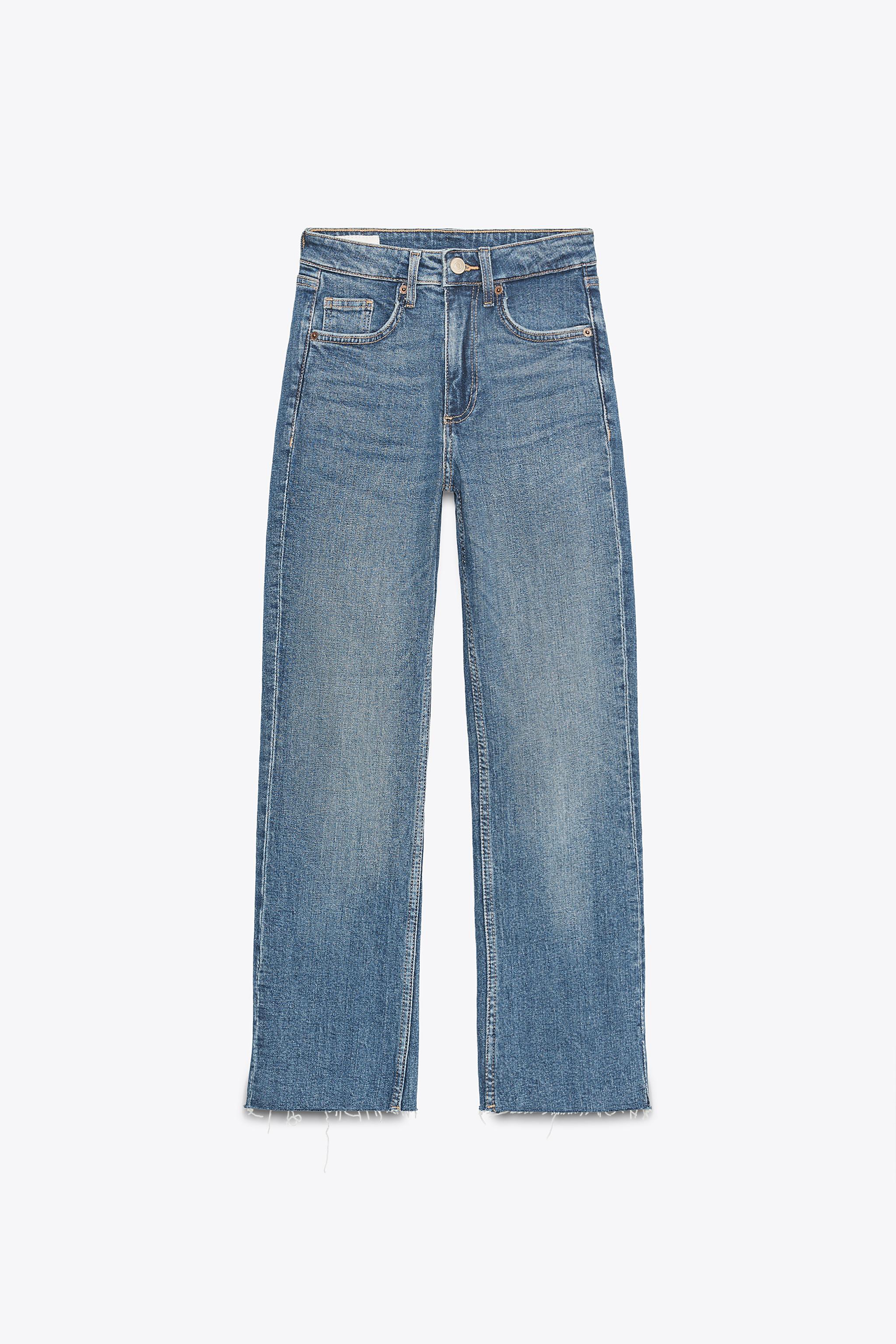 希少✨未使用級♢ZARA シルバーコーティング フレア デニム ウエスト42 ZARA】フレアフィットジーンズ グレー | 6688/446/802 (ZARA