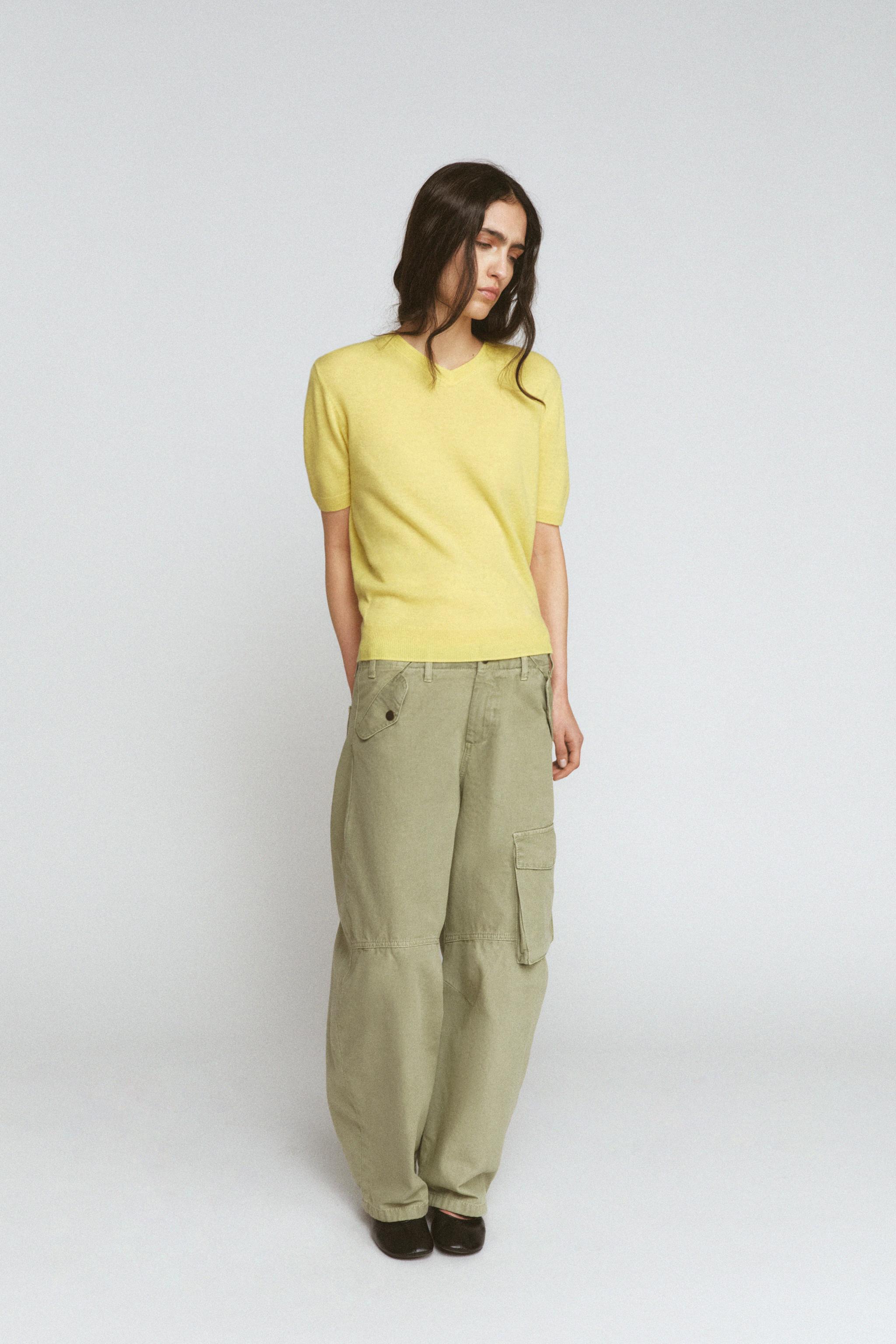 100% WOOL SHORT SLEEVE JUMPER