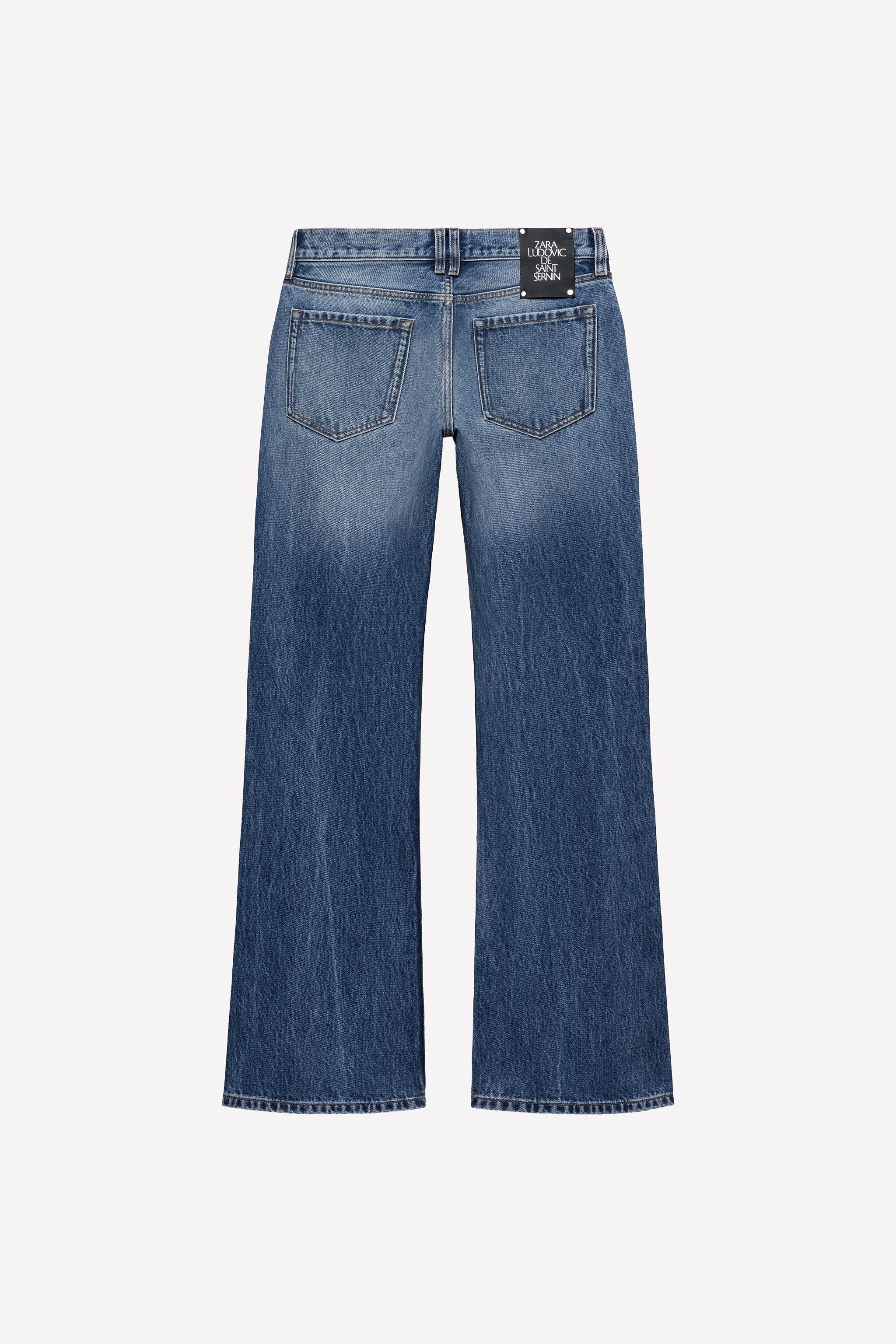 LUDOVIC DE SAINT SERNIN x ZARA LOW-RISE BOOTCUT JEANS
