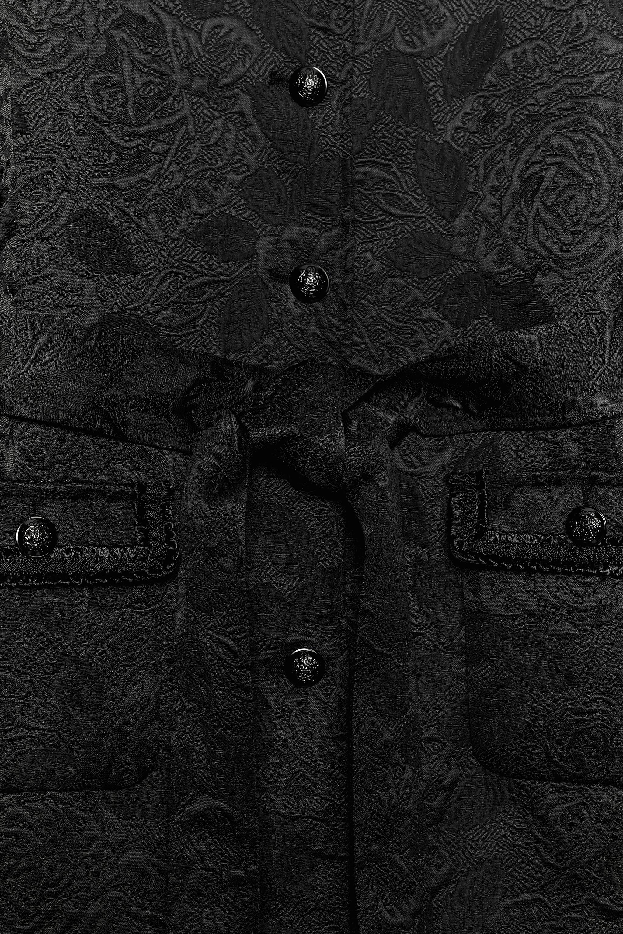 ZW COLLECTION JACQUARD MIDI COAT
