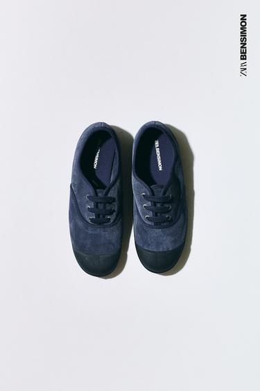 Zara BENSIMON ® X ZARA LEATHER SNEAKERS - Blue