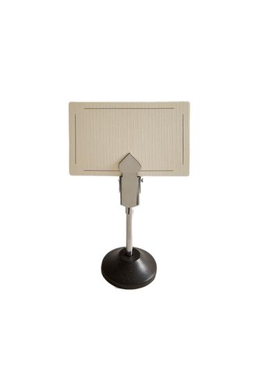 SET OF WOODEN PLACE NAMES HOLDERS AND CARDS - Brown by Zara